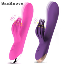 SacKnove Wholesale New Arrival Rechargeable Adult Women Jack Dildo Rabbit Ears Vibrator Sex Toys For Female Masturbating
